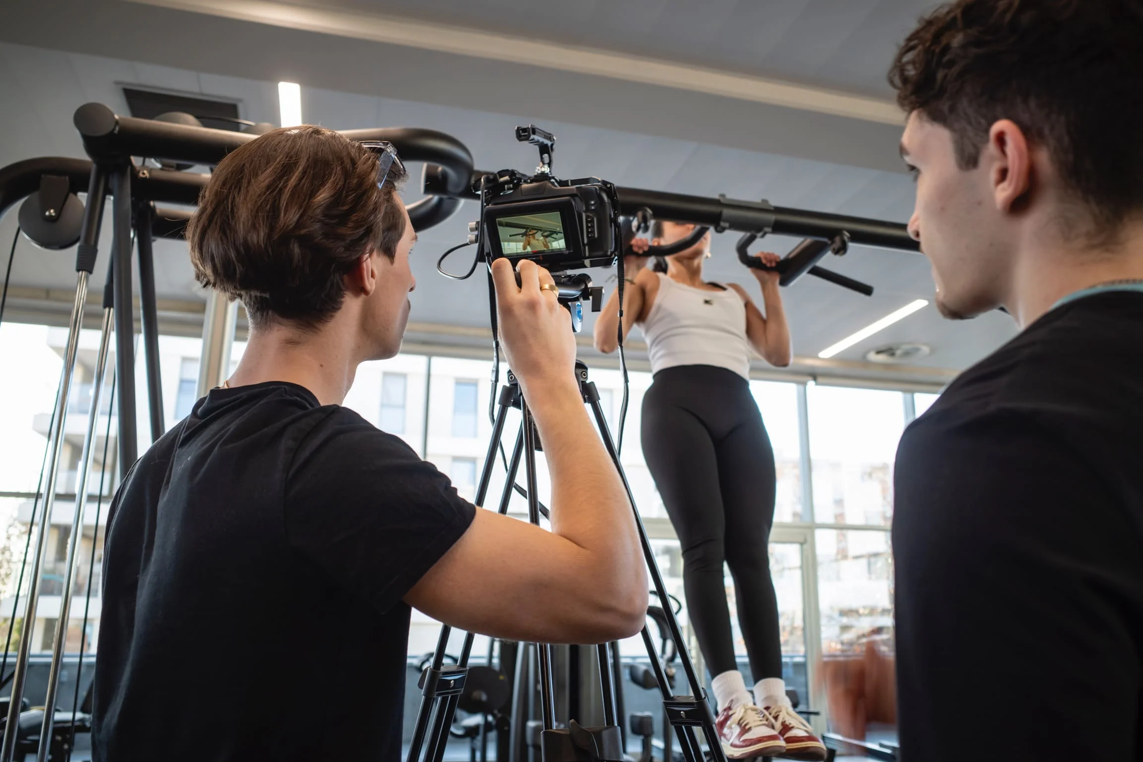 Tournage d'un film d'entreprise dans le Vaucluse, équipe HUMAN REC en action
