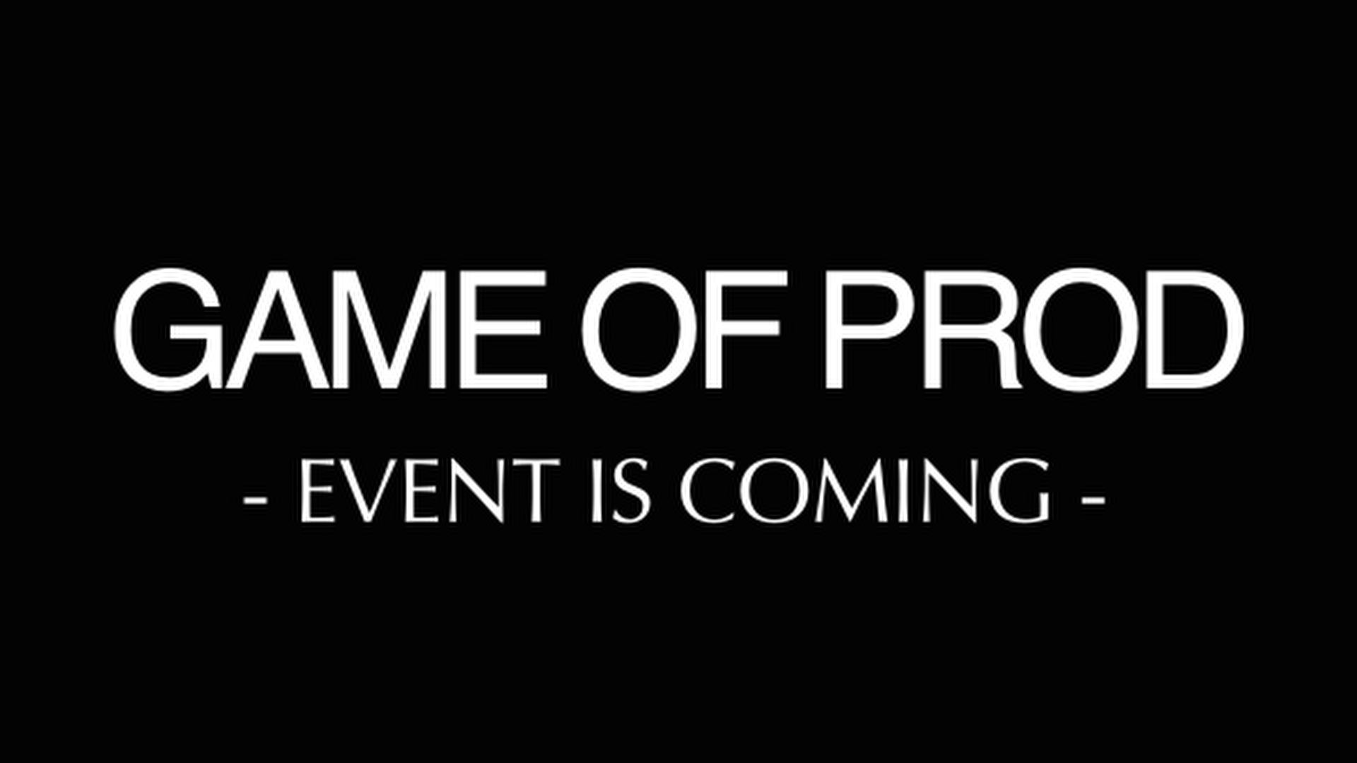 Game of Prod